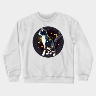 Cat Who Am I, Where Am I - Cat Moon Crewneck Sweatshirt